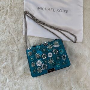 MICHAEL Michael Kors NWOT Teal Floral Crossbody Bag